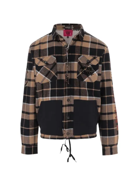 Après Surf check-pattern bandana-print jacket
