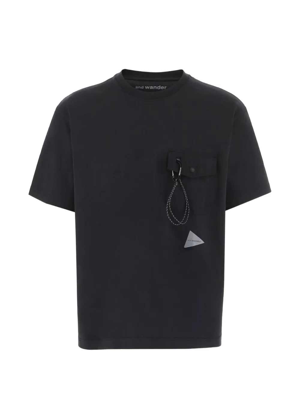 and Wander logo-print pocket T-shirt - Nero