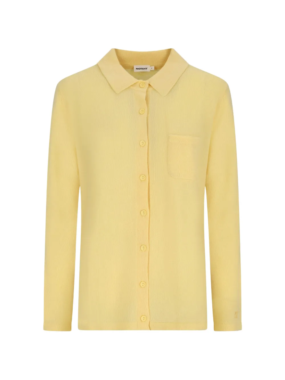 NOTSHY Albertine cashmere shirt Geel