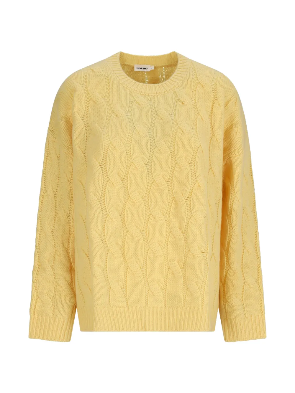 NOTSHY Patzi cable-knit sweater - Giallo
