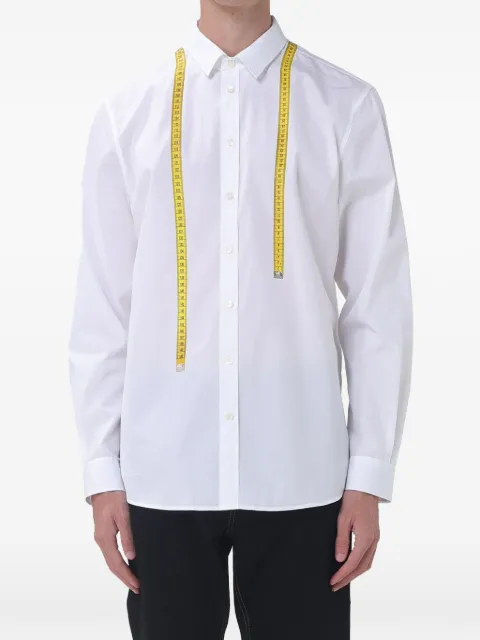 Moschino measuring-tape print button-down shirt