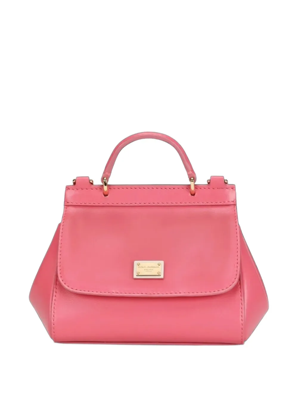 Dolce & Gabbana Kids Sicily mini bag in plain calfskin Roze