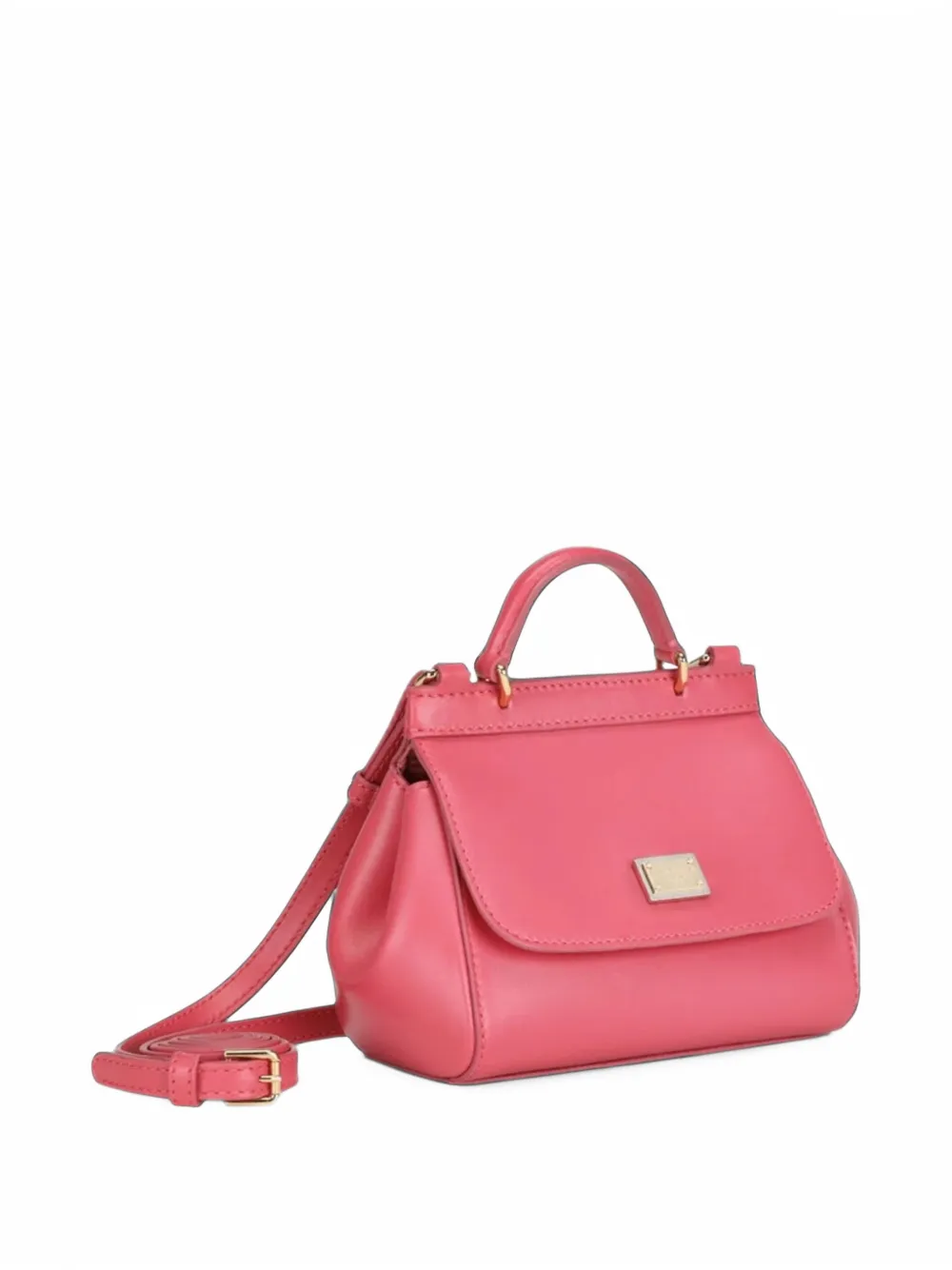 Dolce & Gabbana Kids Sicily mini bag in plain calfskin Roze
