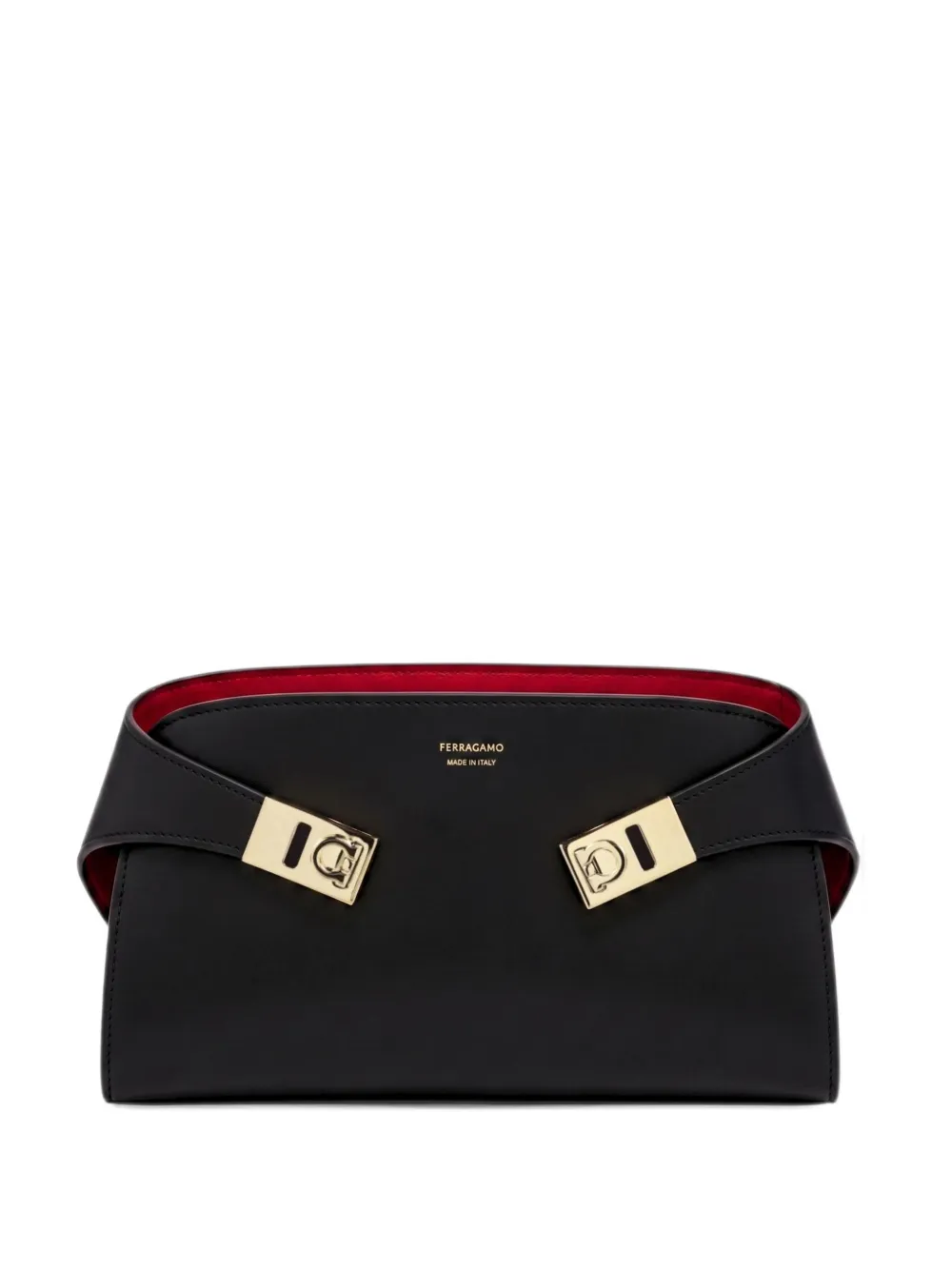 Ferragamo Hug mini bicolor crossbody bag - Black