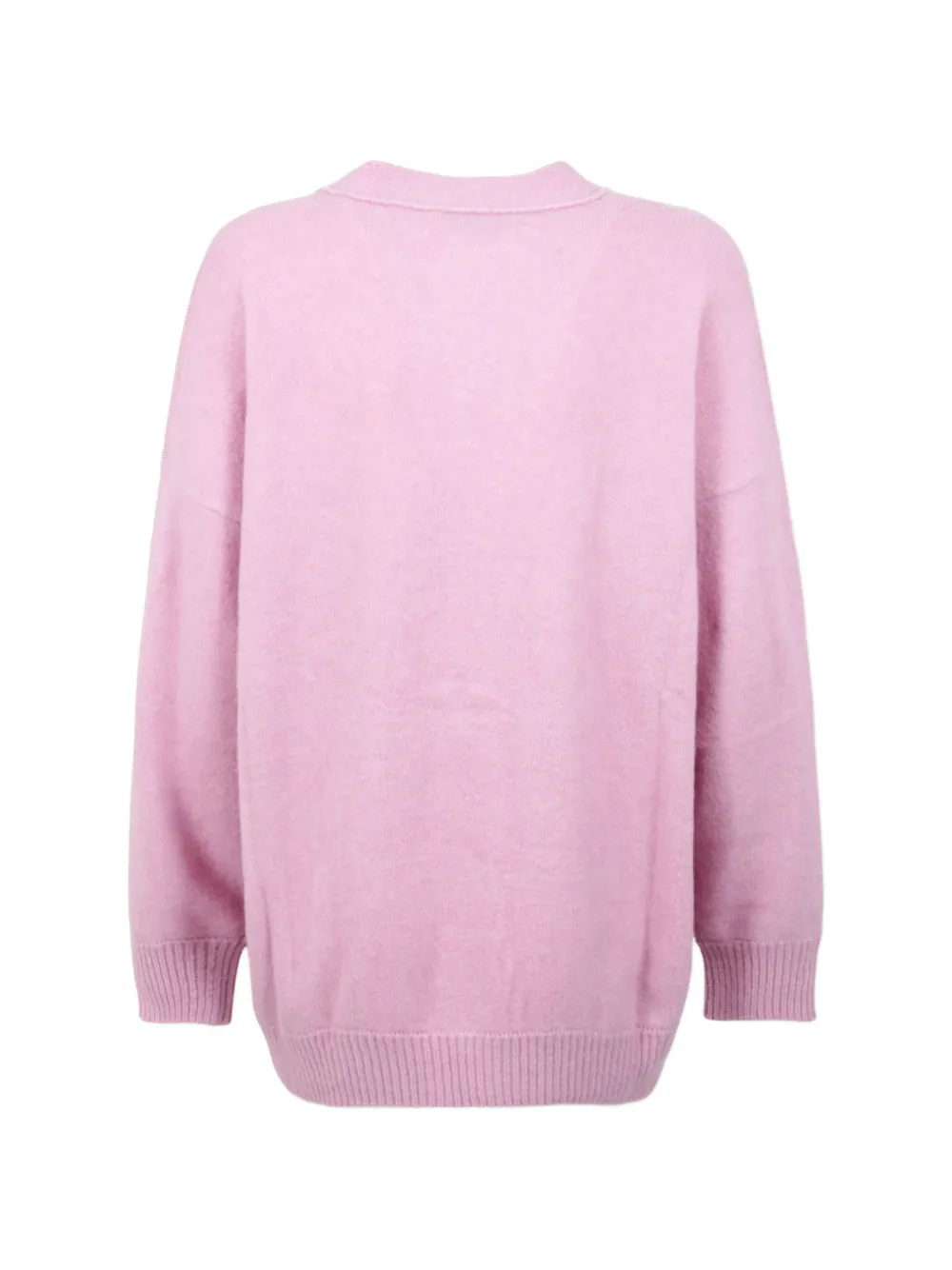 Laneus V-neck knitted cardigan Roze