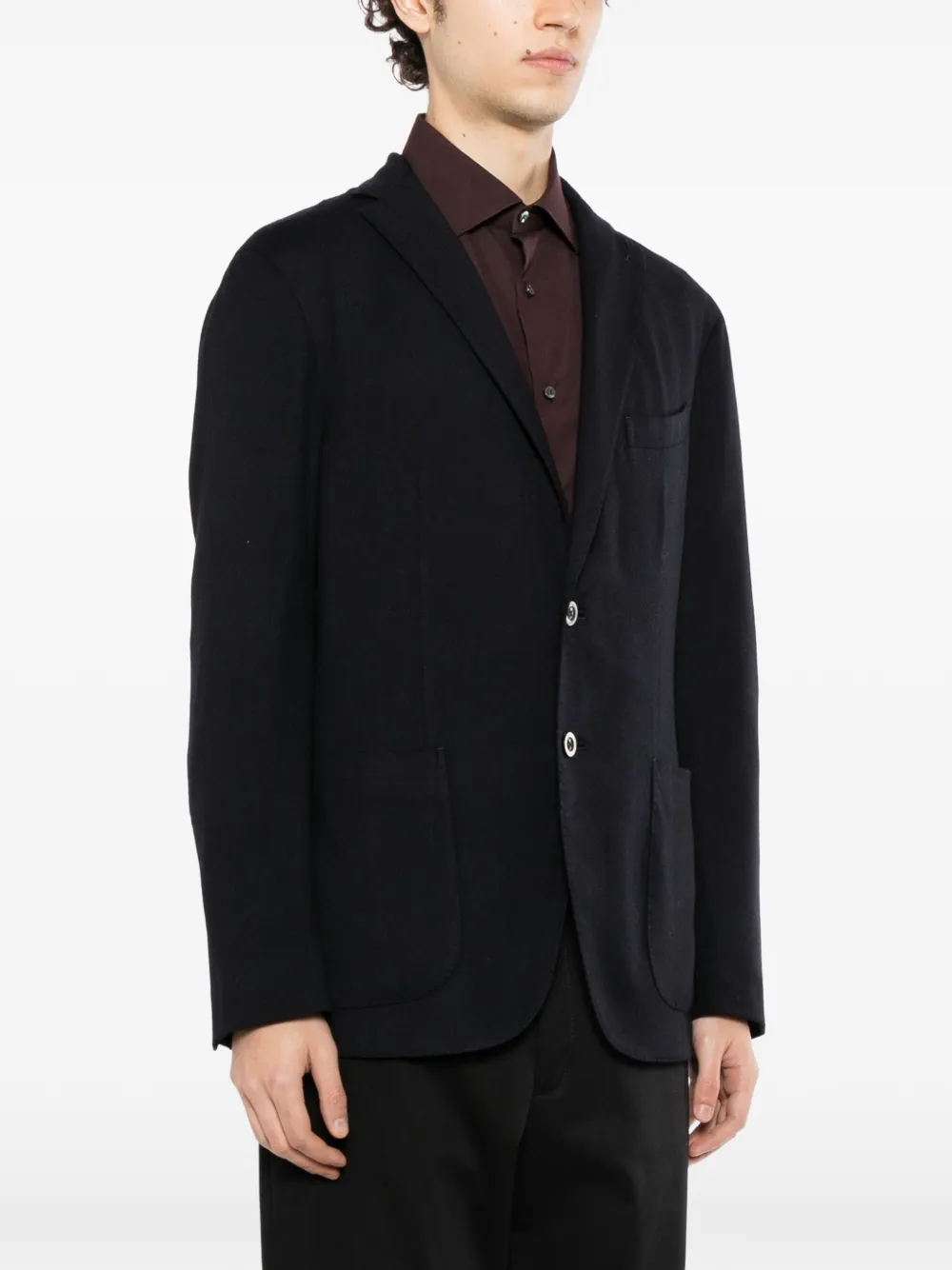 Boglioli single-breasted blazer Zwart
