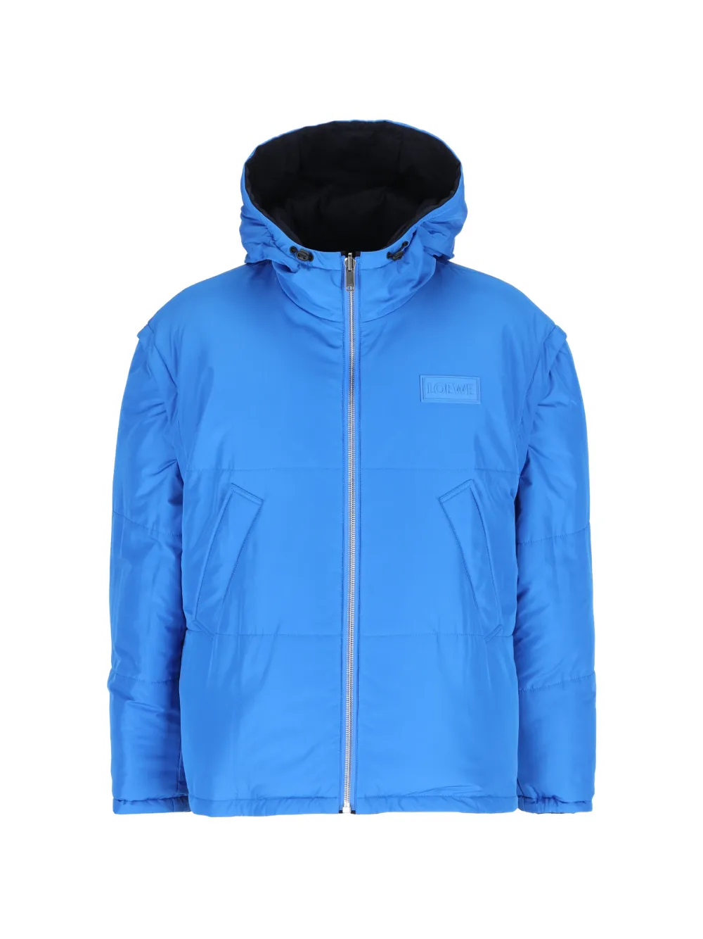 LOEWE puffer jacket in cotton & technical shell Blauw