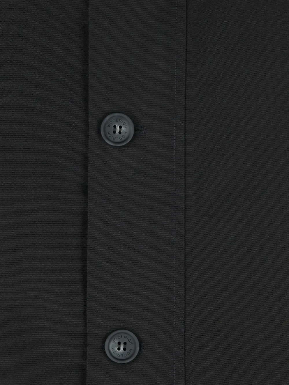 Woolrich button-fastening hooded coat Zwart