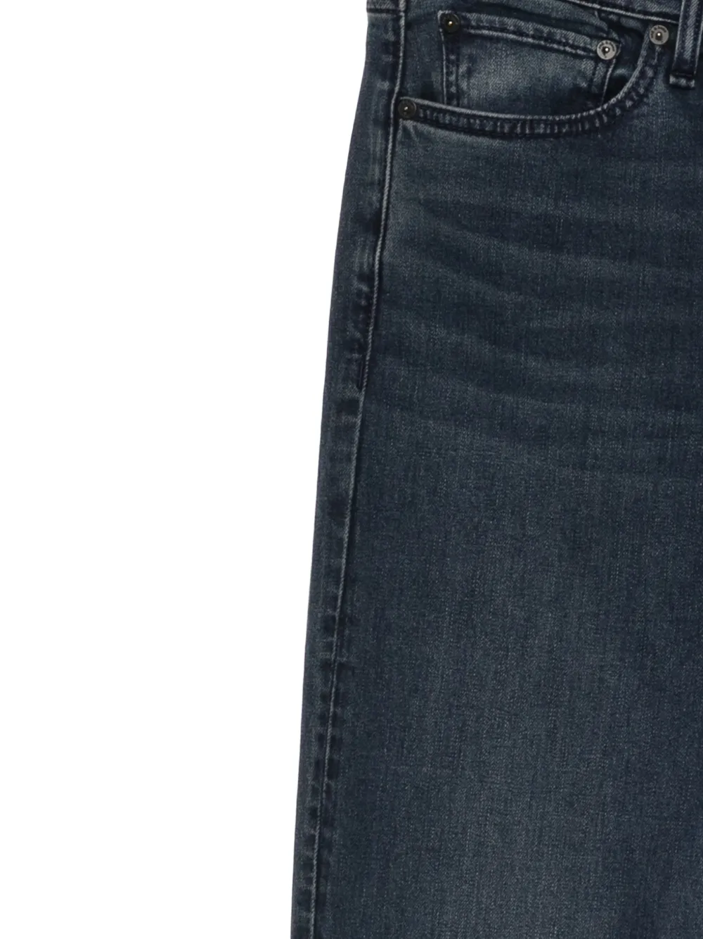 rag & bone faded-effect whiskered jeans Blauw