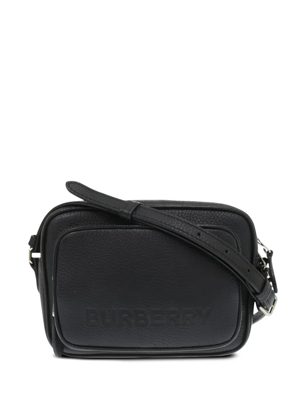 Burberry Pre-Owned 2000-2017 Leather Embossed Logo Paddy Camera Bag crossbody bag - Black