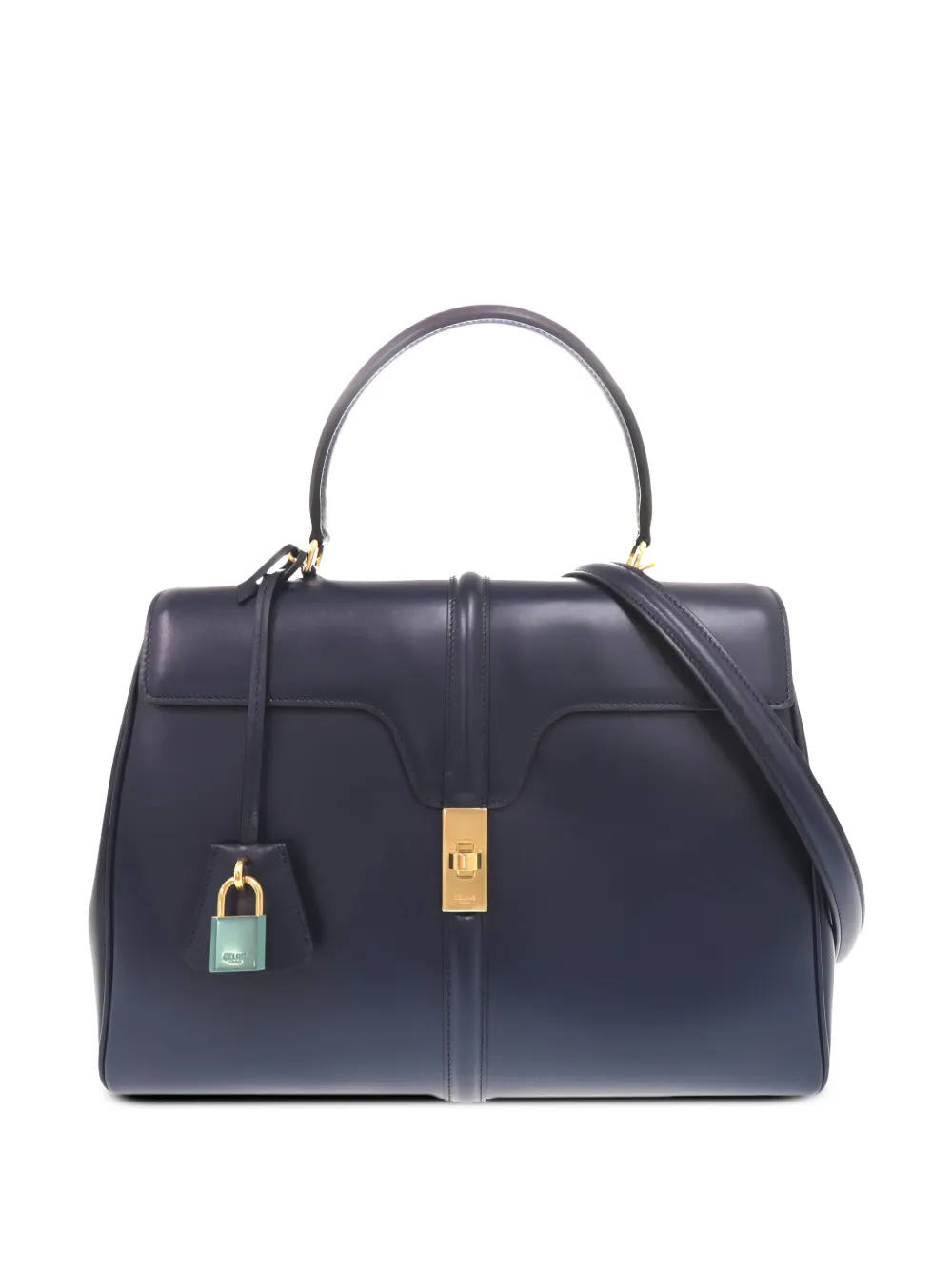 Celine Pre-Owned 2018-2026 Medium Leather 16 satchel - Blau