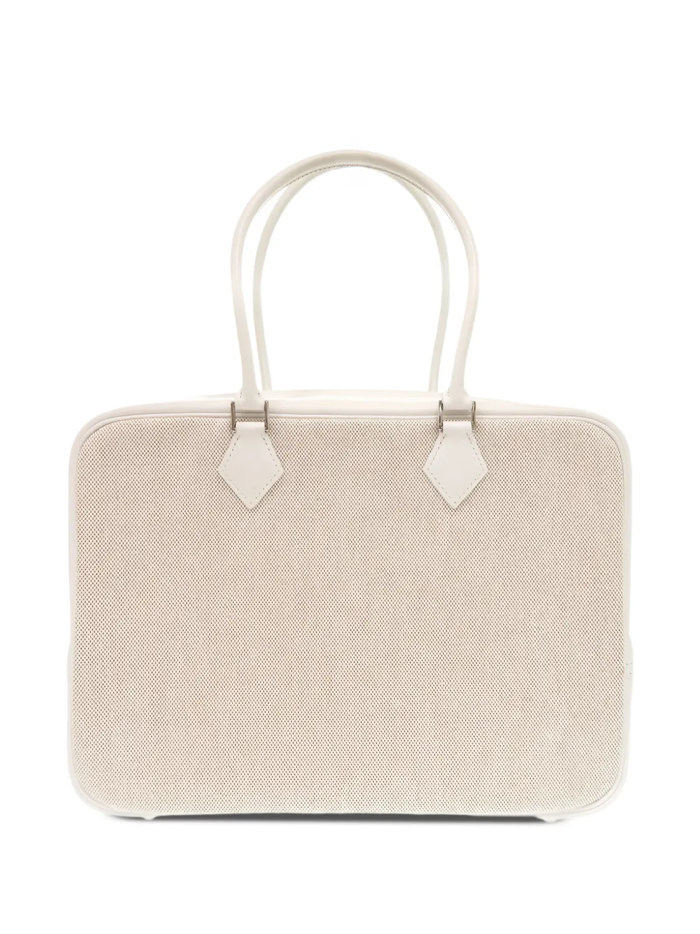 Hermès Pre-Owned 2000 Courchevel and Toile Plume 32 handbag - Weiß
