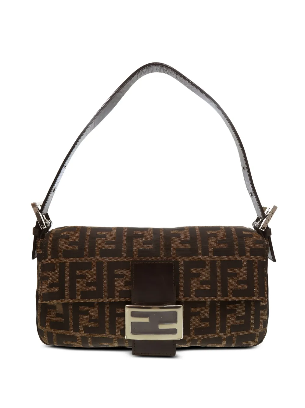 Fendi Pre-Owned 2000-2010 Zucca Canvas Baguette shoulder bag - Braun