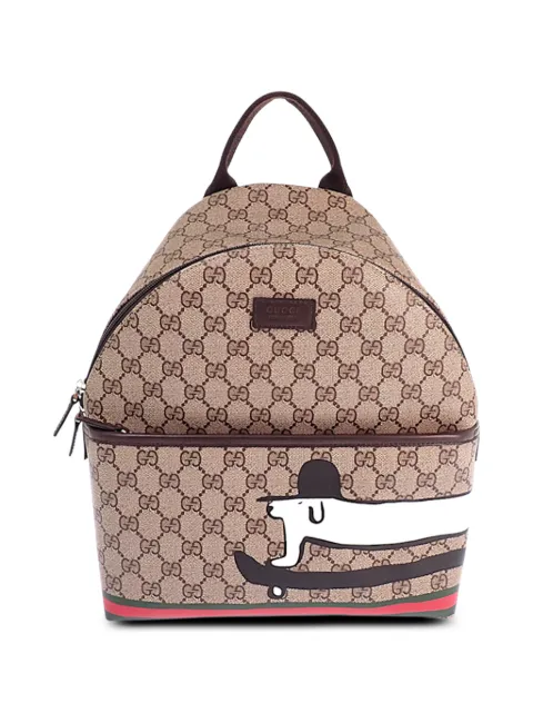 Gucci Pre-Owned 2000-2015 Childrens GG Supreme Web Dog backpack
