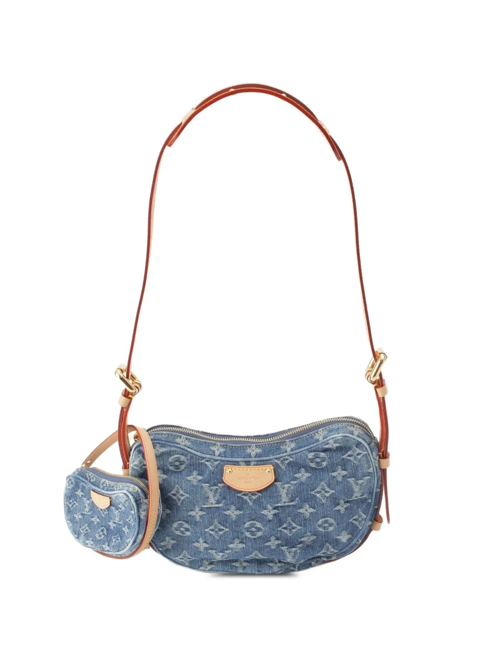 Louis Vuitton Pre-Owned 2021-2026 Monogram Denim Croissant MM shoulder bag - Blue
