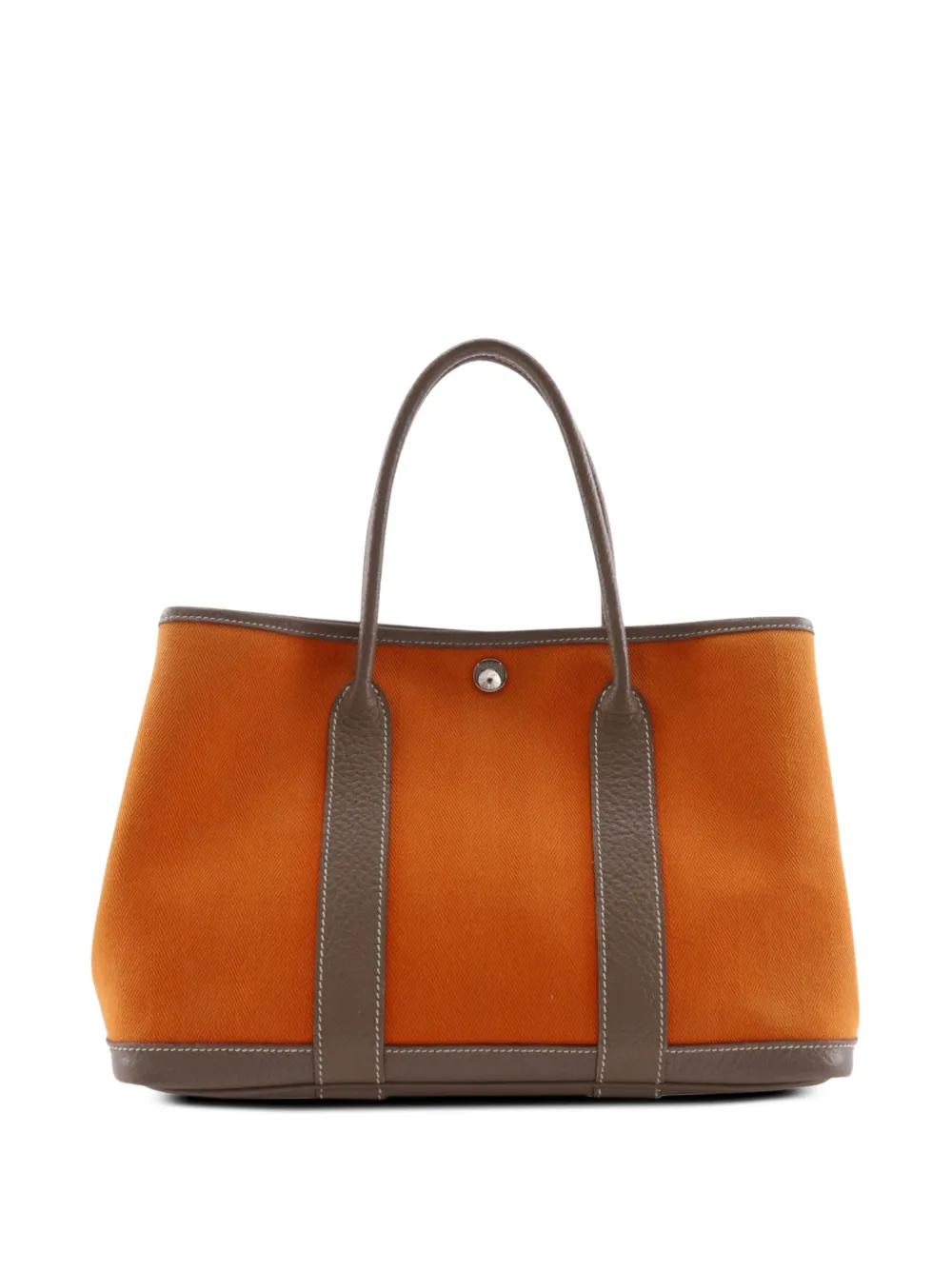 Hermès Pre-Owned 2013 Toile and Negonda Garden Party 30 satchel - Orange