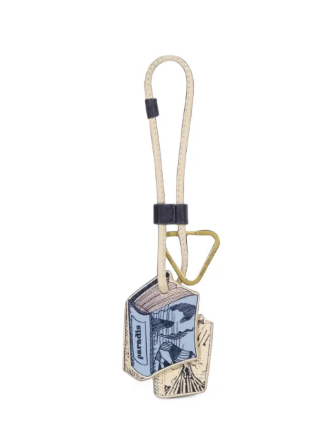 Inoui Editions graphic-print leather keyring