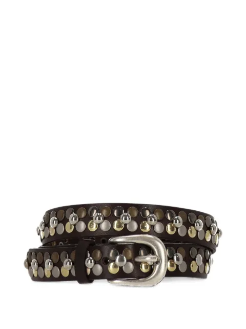 Orciani stud-embellished leather belt