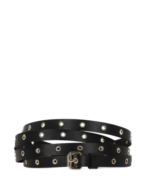 Orciani eyelet-embellished leather belt