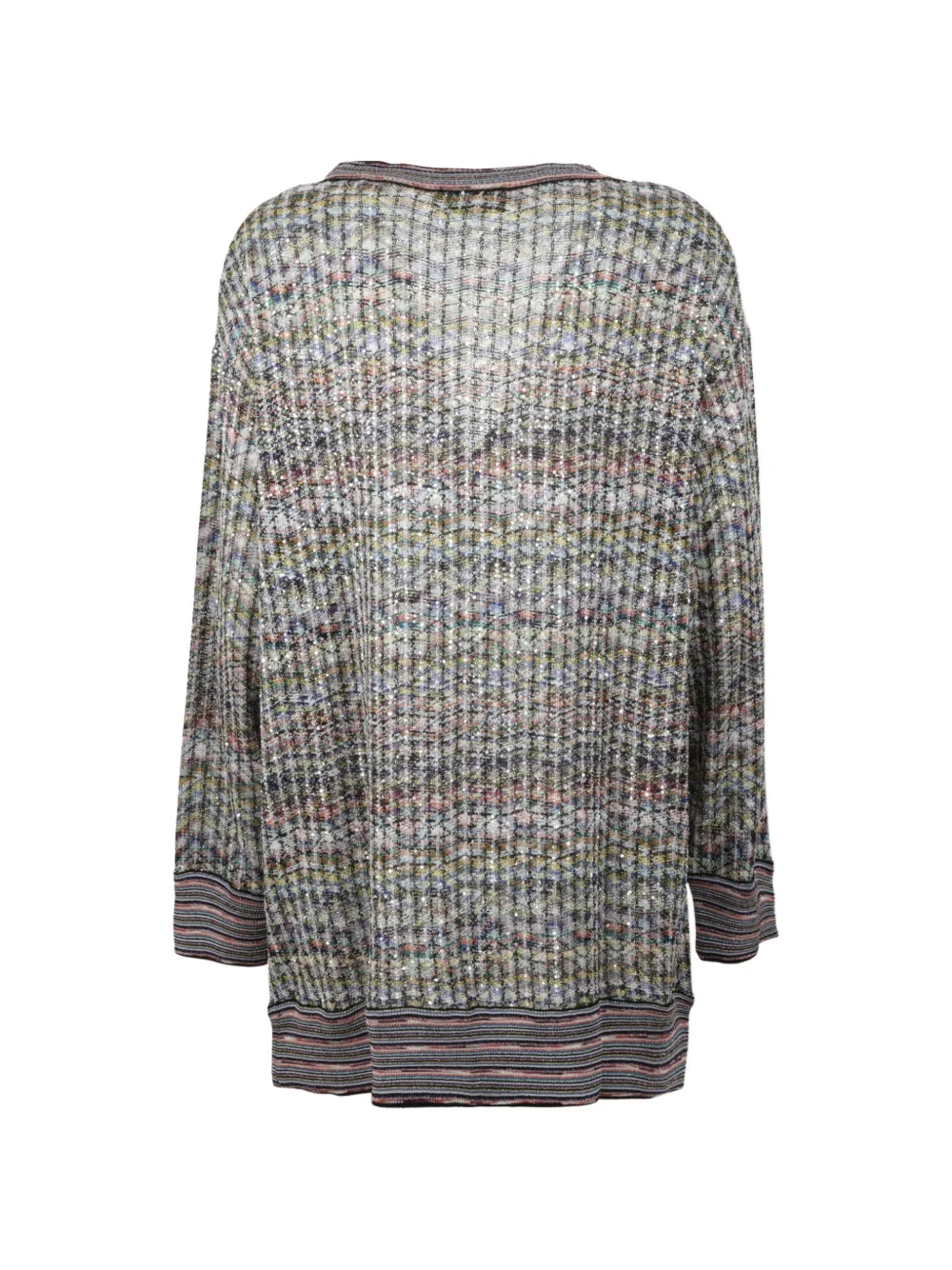 Missoni oversized viscose-blend cardigan with sequins Grijs