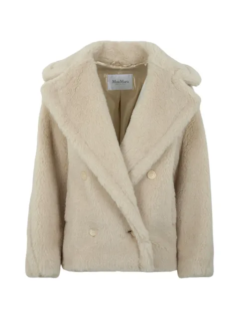 Max Mara Teddy double-breasted biker jacket