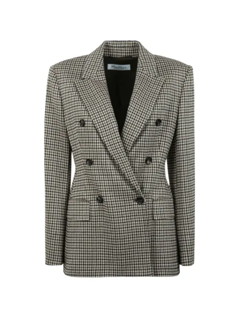 Max Mara Eccelso houndstooth-pattern blazer