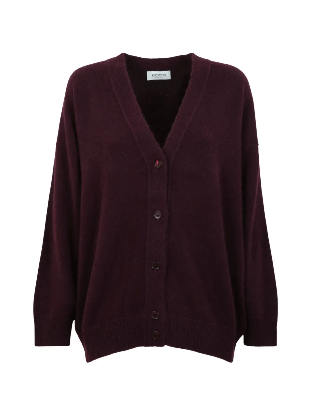Laneus V-neck knitted cardigan - Viola