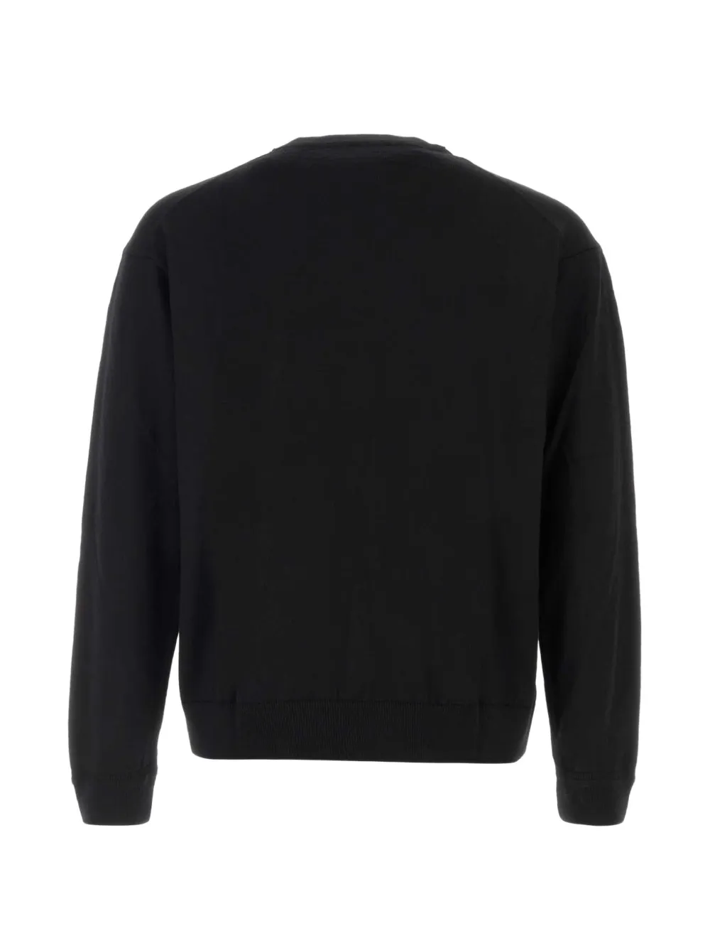 Maison Kitsuné Fox Head trui Zwart