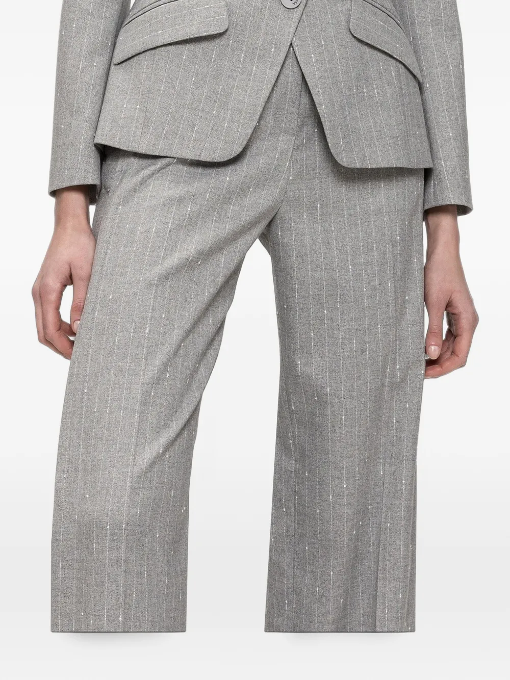 NISSA high-waisted pants Grijs