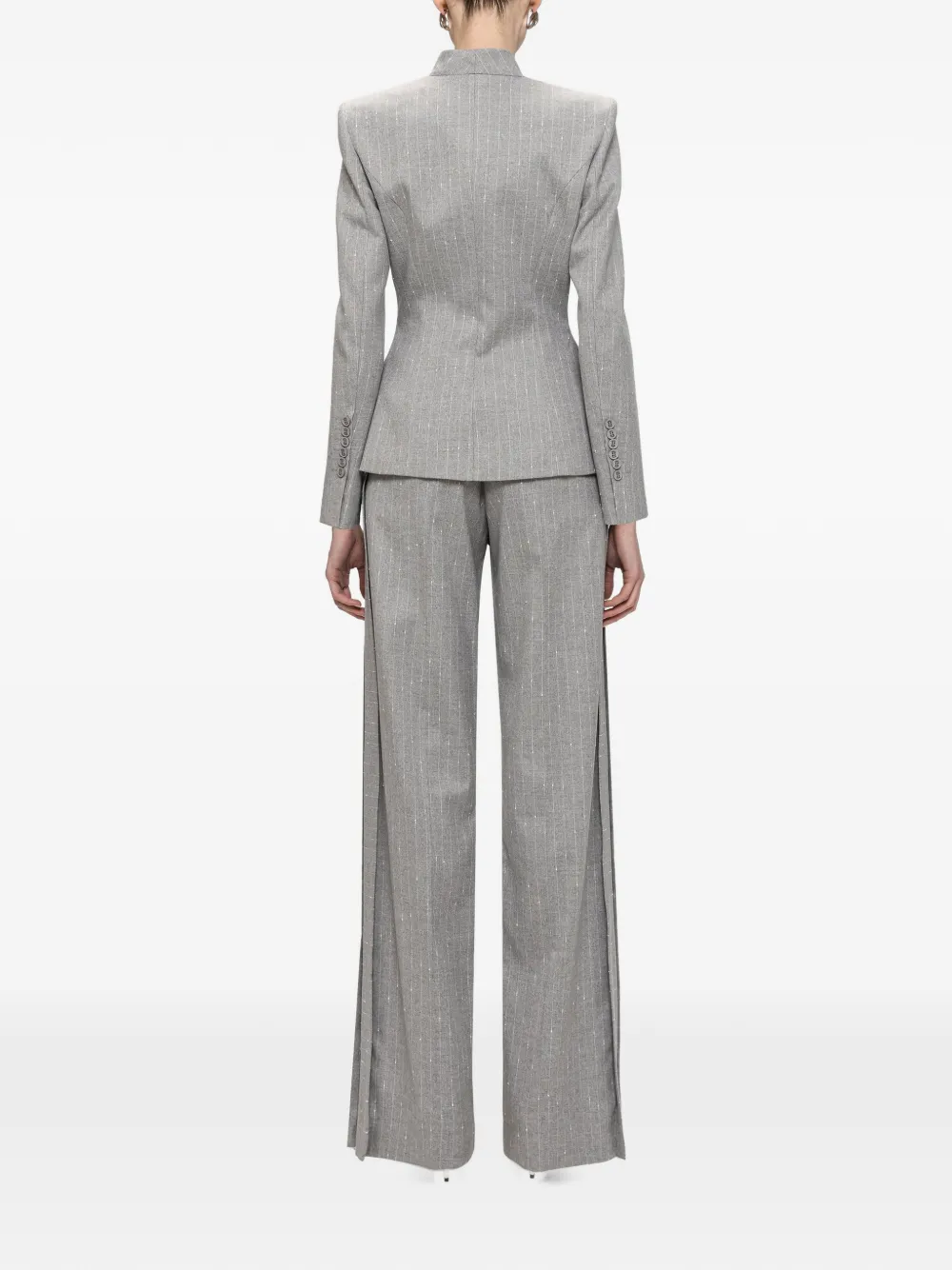 NISSA high-waisted pants Grijs