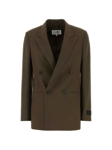 MM6 Maison Margiela gabardine double-breasted blazer
