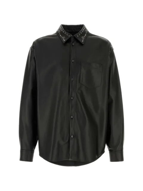 Marni stud-embellished leather shirt