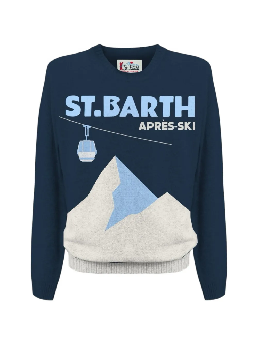 MC2 Saint Barth Après-Ski trui met intarsiabreiwerk Blauw