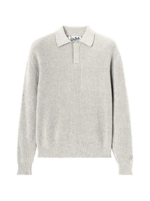 MC2 Saint Barth off white Downing wool ribbed-knit polo