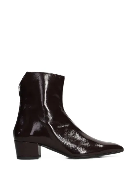 Evaluna patent-finish ankle boots