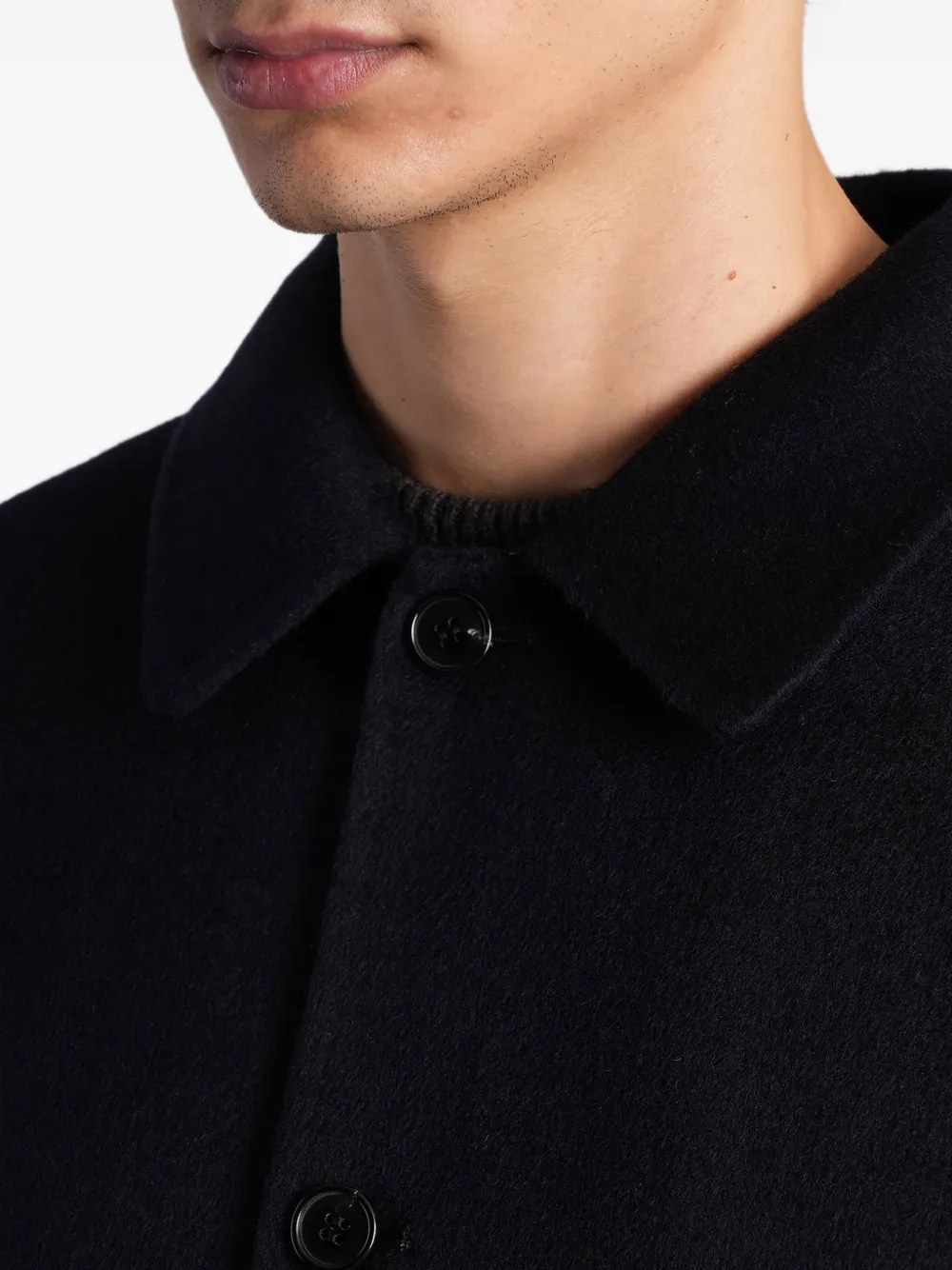Low Brand button-up patch-pocket jacket Blauw