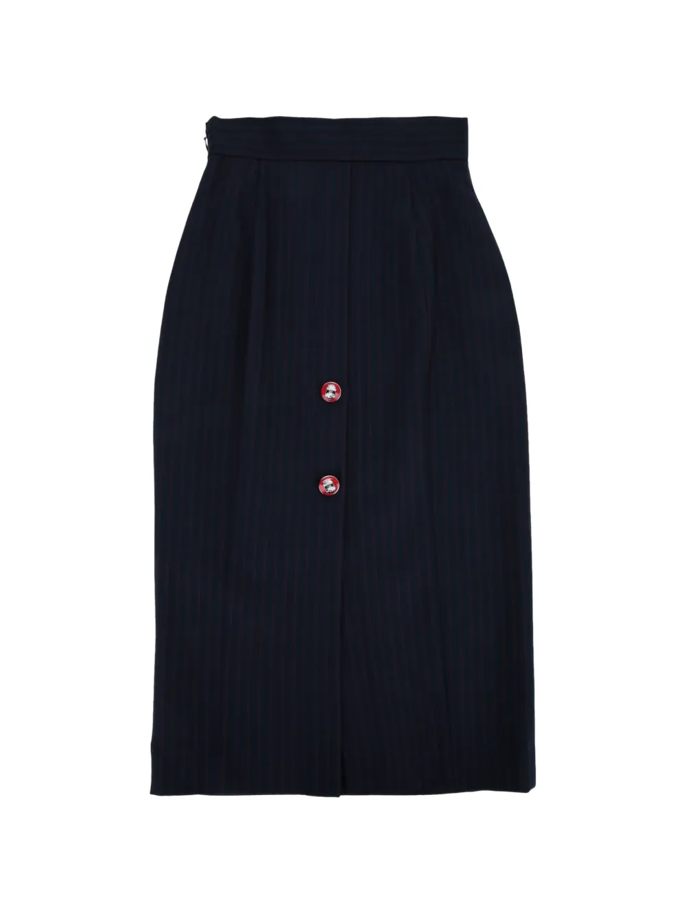 Elisabetta Franchi pinstriped skirt in cool wool fabric - Blau