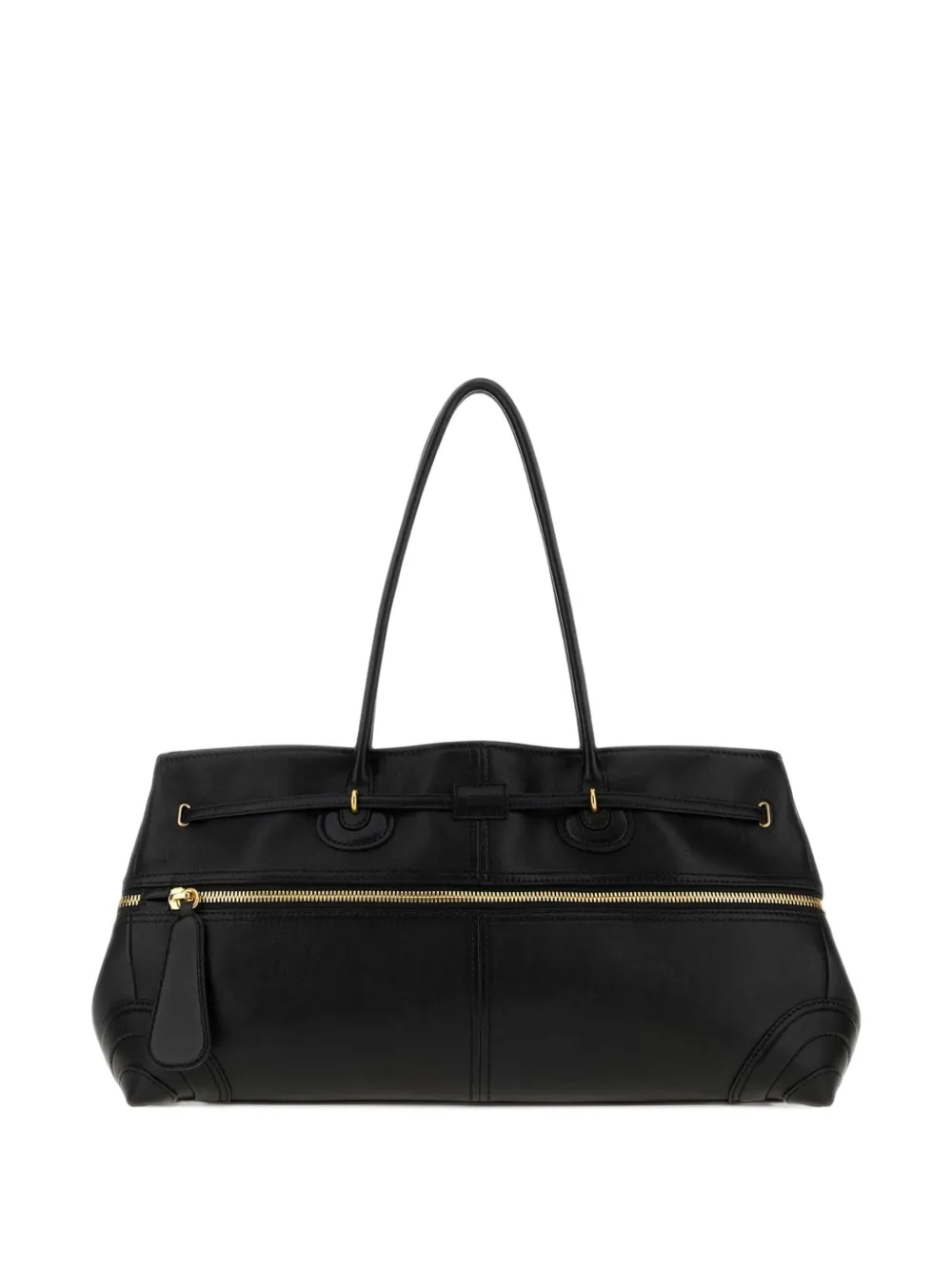 Chloé large Paddington Sling East-West bag in soft leather Zwart
