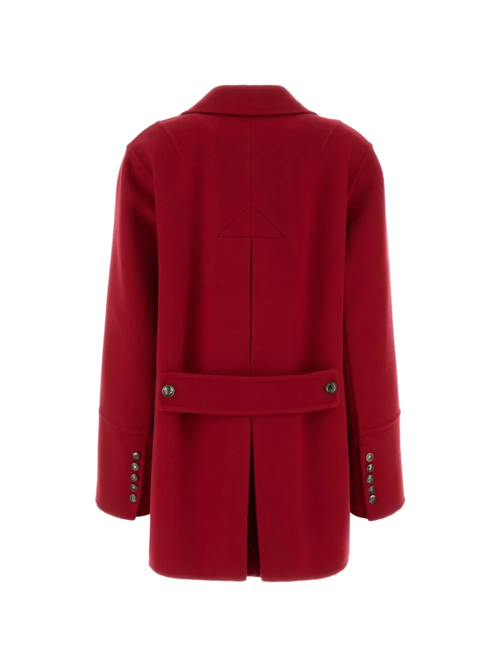 Ermanno Scervino double-breasted wool coat Rood