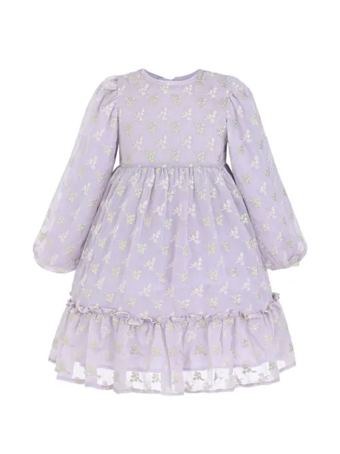 Sweet Cactus ruffled floral-motif midi dress