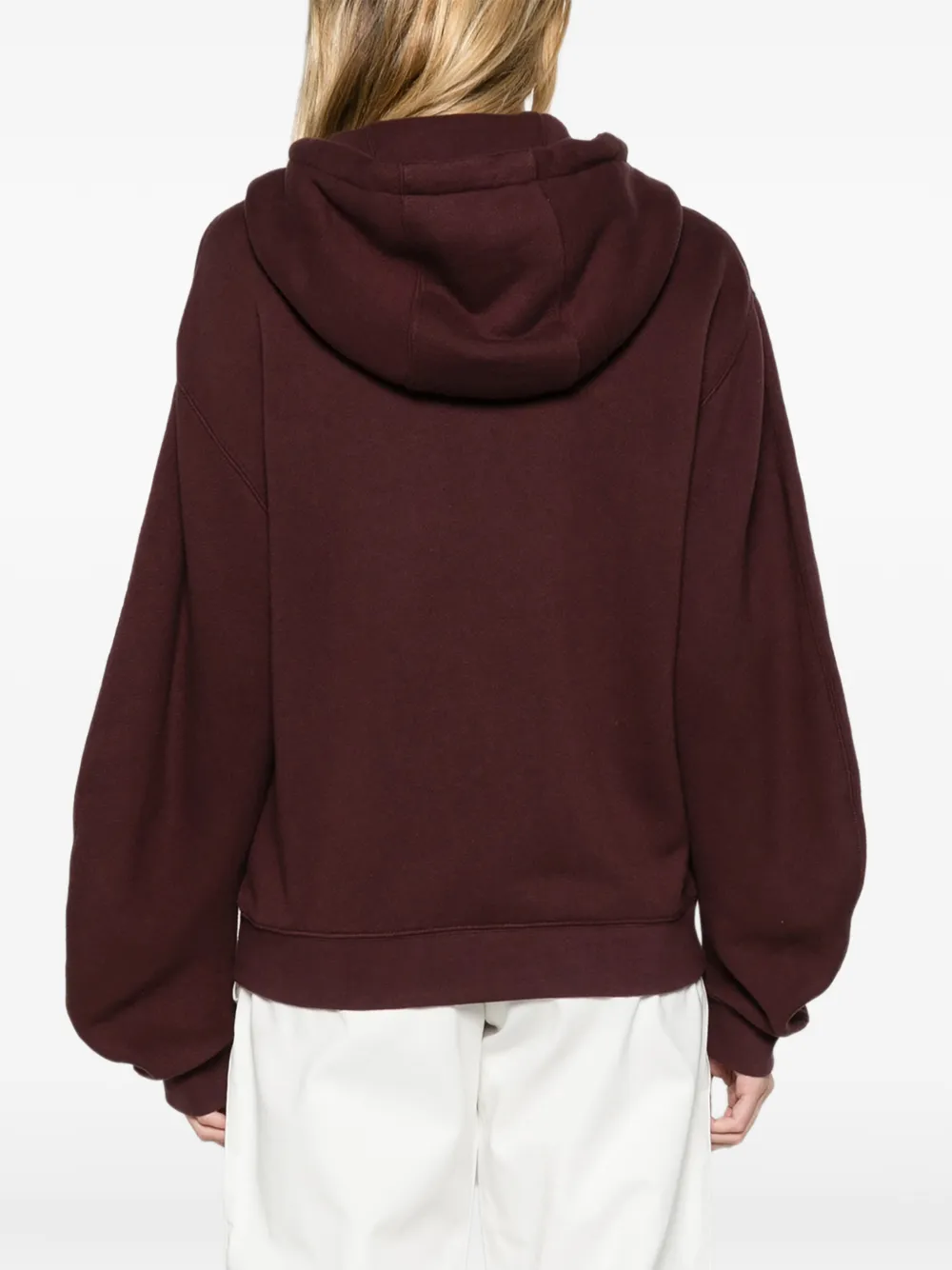 LOEWE Flamenco hoodie in cotton and cashmere Paars