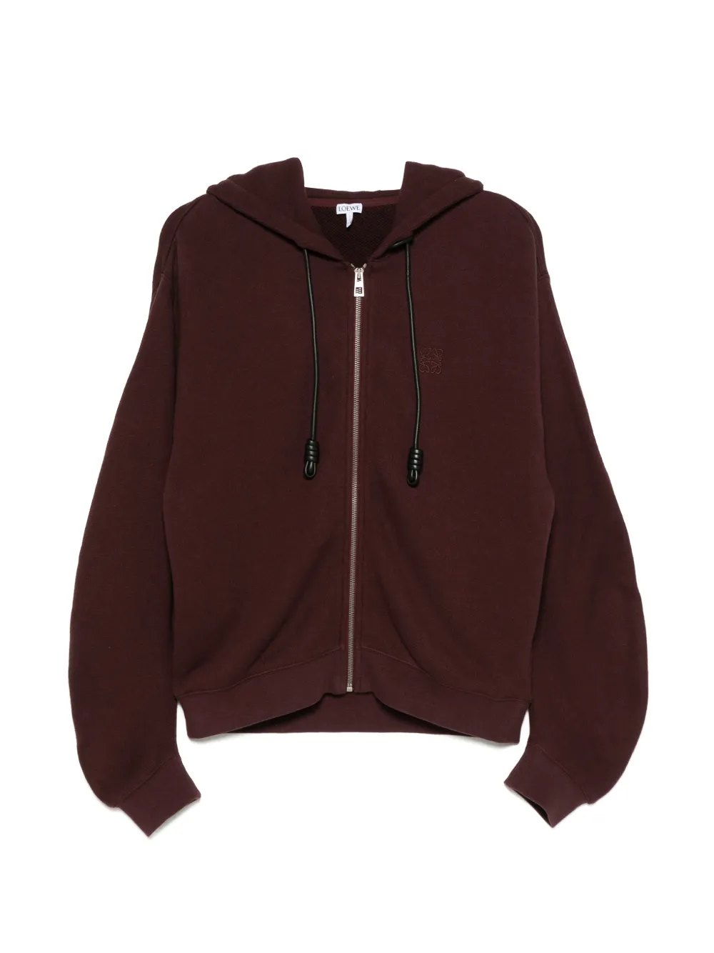 LOEWE Flamenco hoodie in cotton and cashmere - Violett