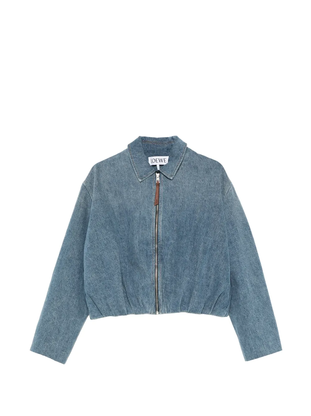 LOEWE draped jacket in denim - Blau