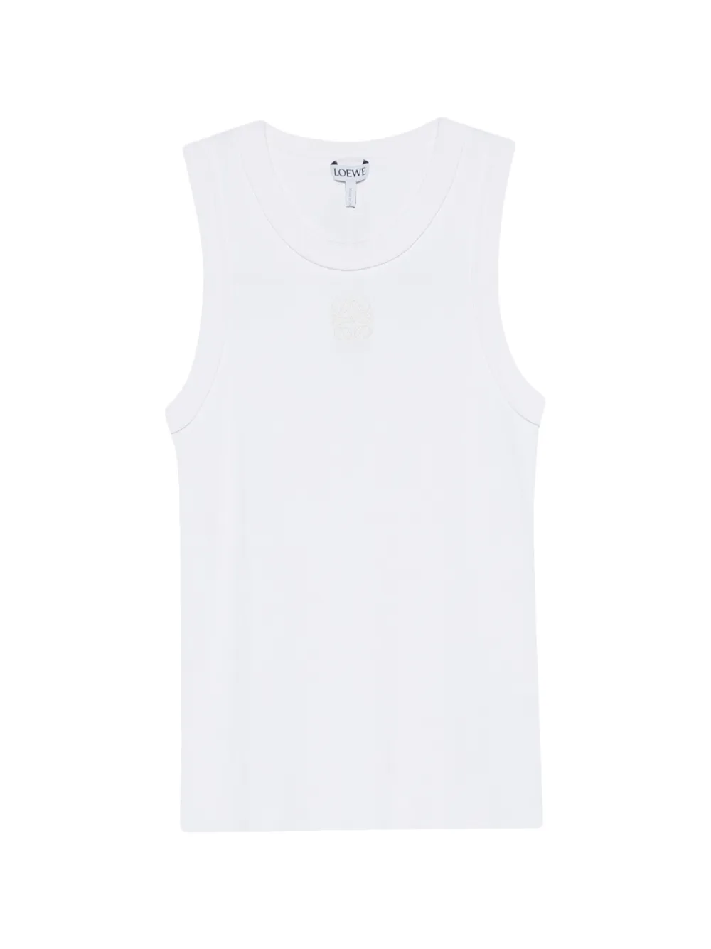 LOEWE Anagram tank top in viscose - Bianco