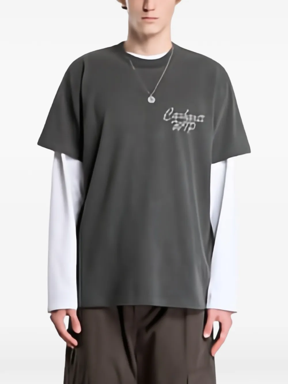 Carhartt WIP Hatching Script T-shirt Grijs