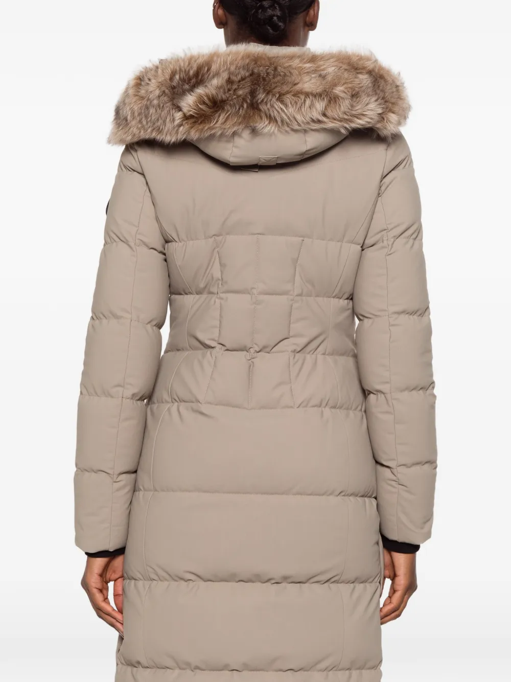 Moose Knuckles Jocada fur-trimmed parka coat Beige