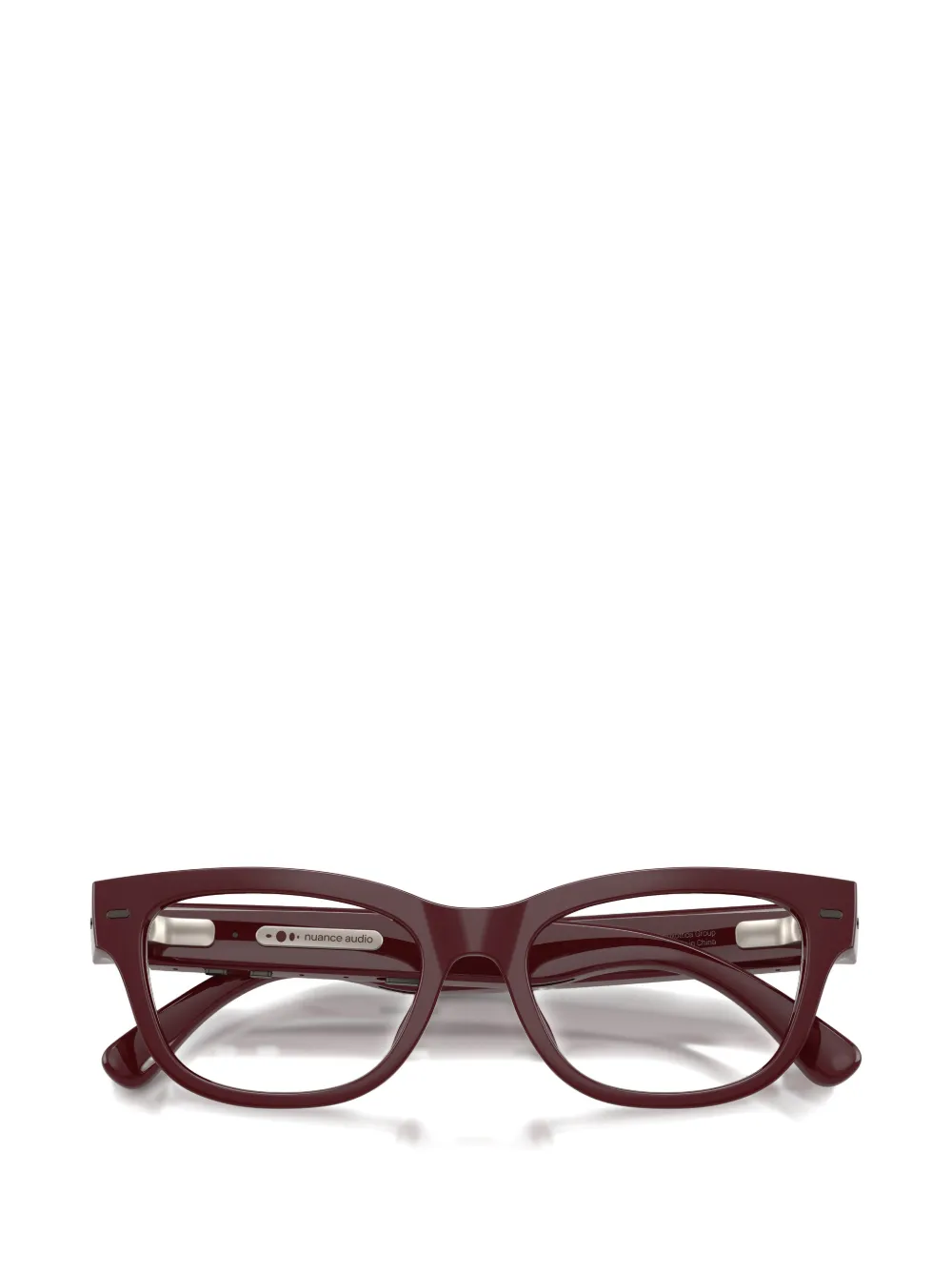 Nuance square-frame glasses Rood