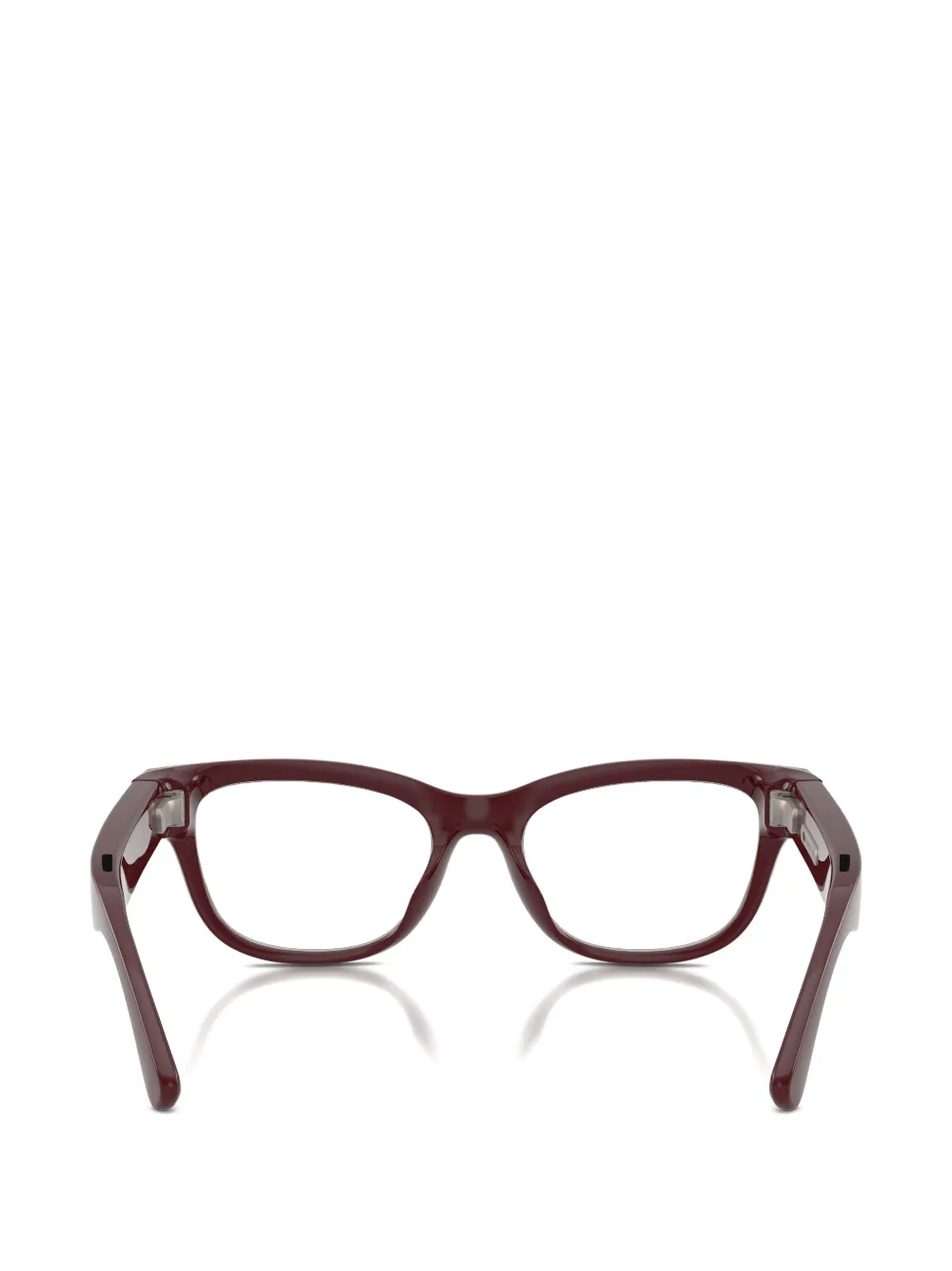 Nuance square-frame glasses Rood
