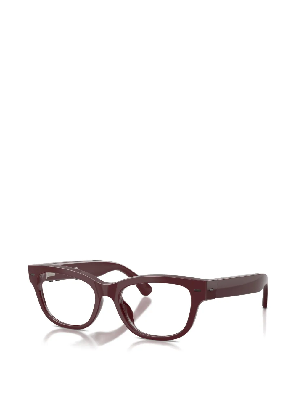 Nuance square-frame glasses Rood