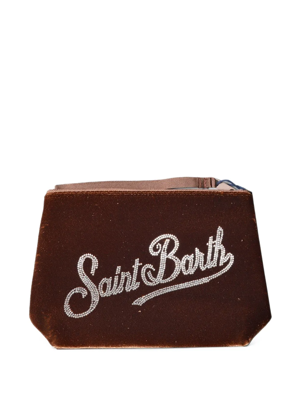 MC2 Saint Barth Clutch verfraaid met kristallen Bruin